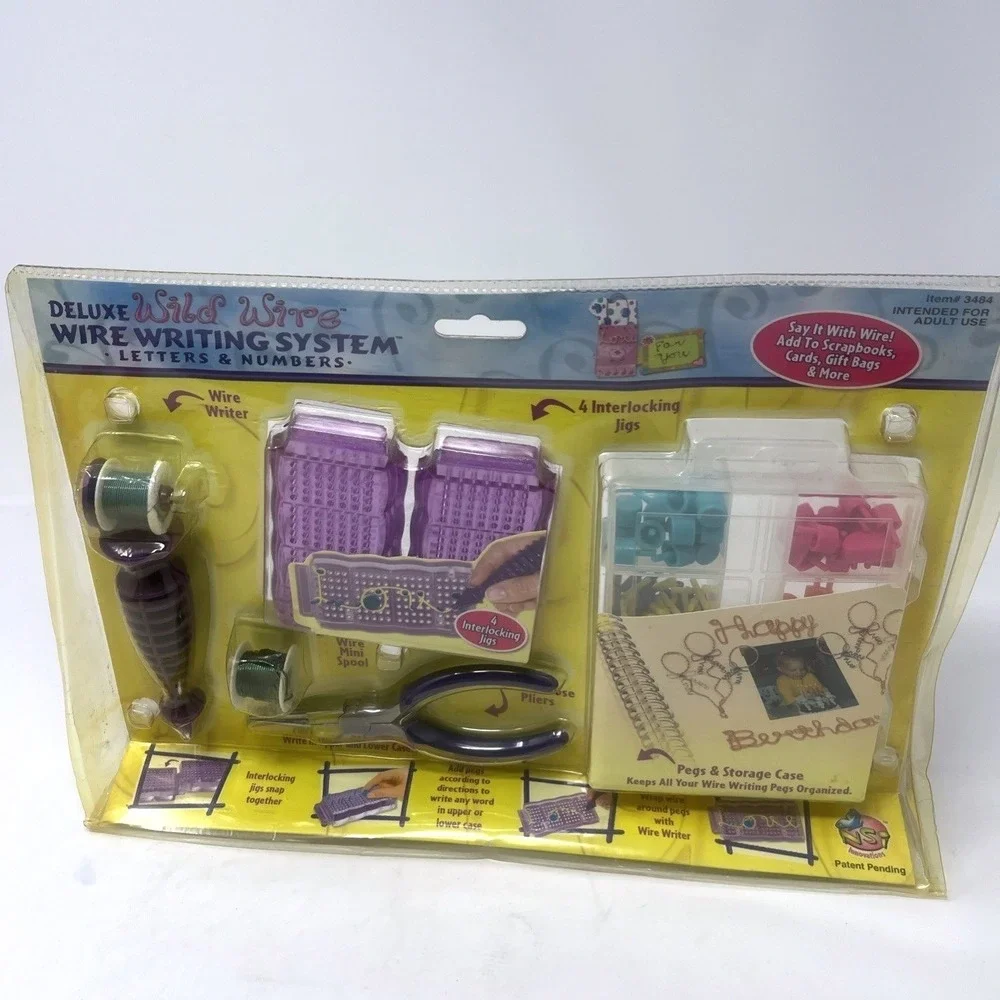 2003 Wild Wire Deluxe Wire Writing System Letters Numbers #3484 NOS Sealed